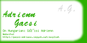 adrienn gacsi business card